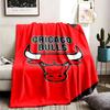 Chicago Bulls Theme Blanket Suitable For The Sofa Camping And Travel Made Of Soft Flannel Material An Ideal Gift For Occasions Such As Birthdays And G