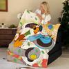 Movie T-The W-Wild R-Robot Throw Flannel Blanket, Soft Warm, Durable & Washable cute Cool
