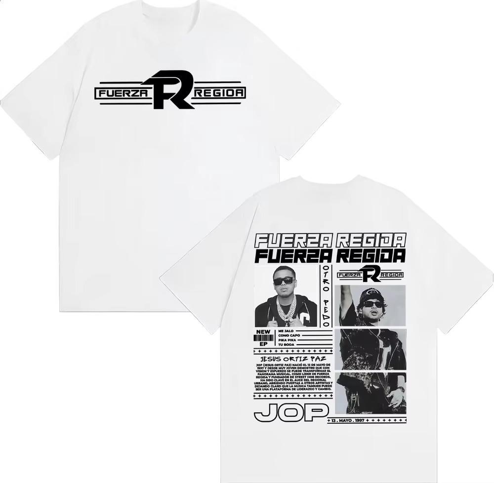 

Fuerza Regida Jop 2025 Album Tour Merch Tshirts Mens Women Harajuku Vintage Hip Hop T Shirt Cotton Casual Short Sleeve Tshirt S