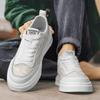 Men's Low-Top Canvas Shoes: Breathable, Anti-Odor, Non-Slip, Height-Increasing Casual Black Sneakers for Summer