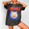 I Need Ibuprofen Funny Vintage Graphic Cat T-shirt Summer Men's and Women's Loose and Breathable Cotton T-shirt