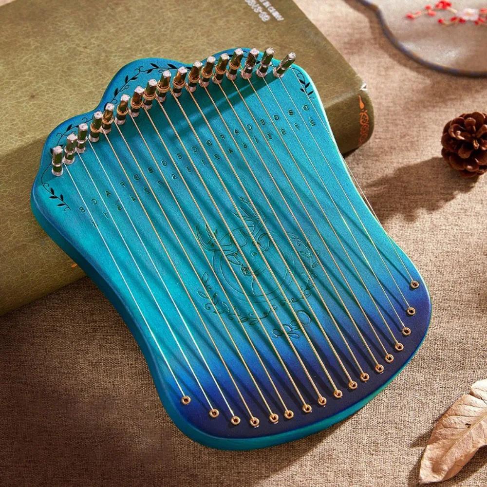 17 Strings Harp Portable Professional Musical Instruments Beginners Miniature Stringed Instrument Harp Festival Gift
