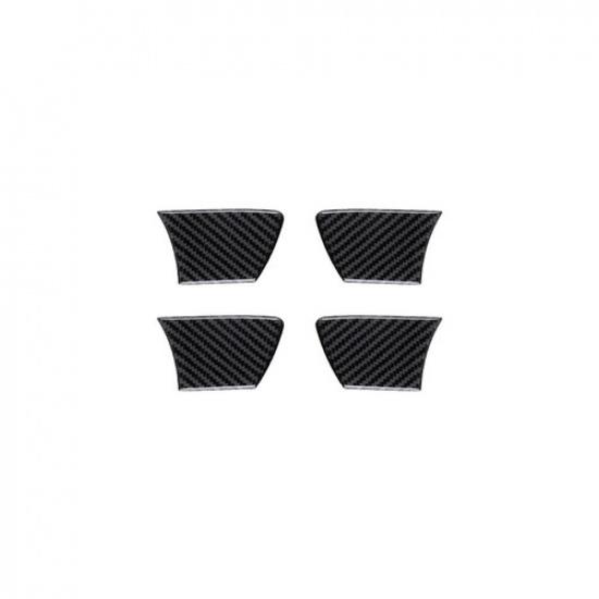 4x Carbon Fiber Interior Door Handle Bowl Cover Trim For Toyota Hilux 2015-