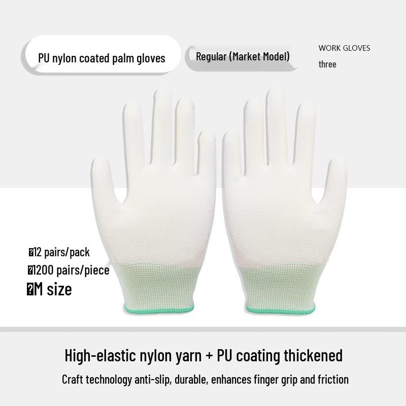 Dr. Gray Anti-Static Carbon Fiber PU Work Gloves (12 Pairs)