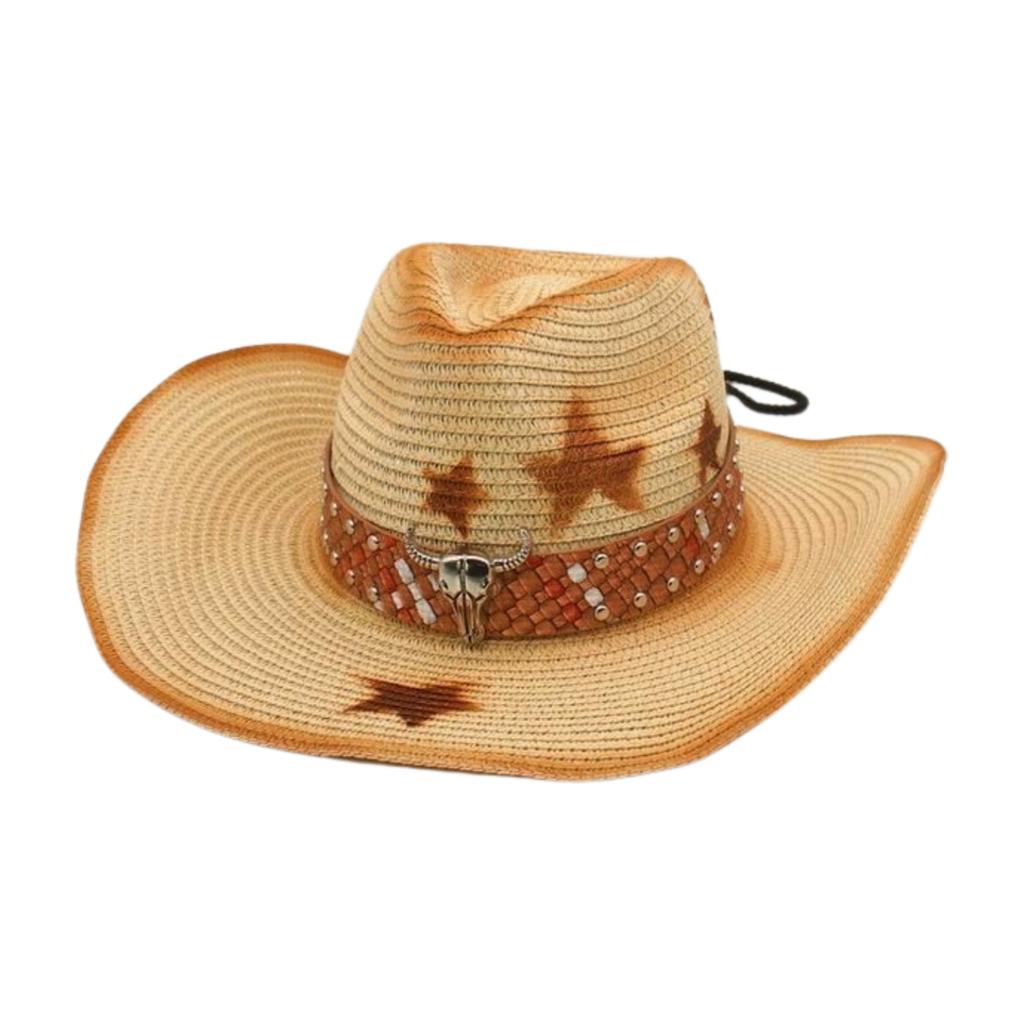 Sunscreen Sun Hat Vacation Sun Hat Outdoor Western Hat Cowboy Beach Seaside Summer Shade Straw Hat