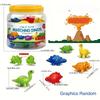 Dinosaur Alphabet Matching Game  Double Sided Toddler ABC Toys Upper and Lower Case Letters Early Education Preschool Toy Set