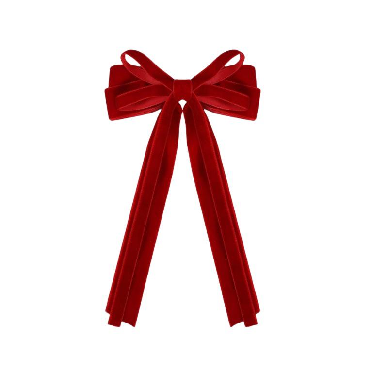 Retro Velvet Bow Hair Clip: Fashionable, Versatile Accessory for Any Hairstyle