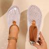 Fashion Women's Sandals Casual Mesh Flat Shoes Fashion Summer Ladies Shoes 2025 Trend Designer Sandal Female Breathable Beach Footwear