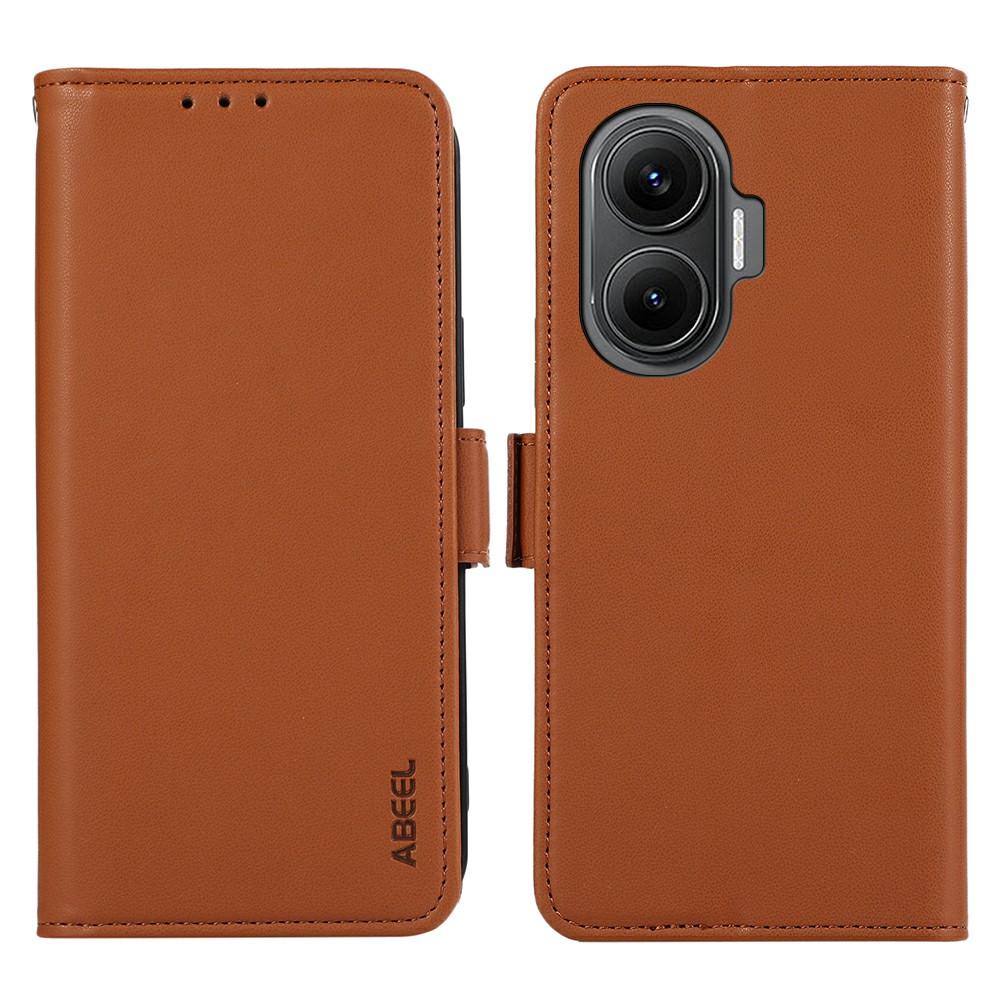 ABEEL For Xiaomi Redmi Turbo 4 Pro 5G/Poco F7 5G Case Leather Phone Cover with RFID Blocking Wallet