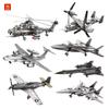 Airplane Model Helicopter Building Bricks Military Aircraft Diy Assemply Toys For Adult Gifts Birthday New Year Present