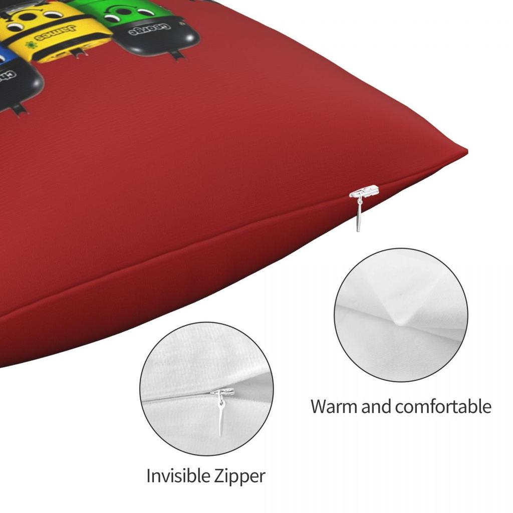 Henry Hoover And Friends Pillowcase Polyester Linen Velvet Pattern Zip Decorative Throw Pillow Case Bed Cushion Cover