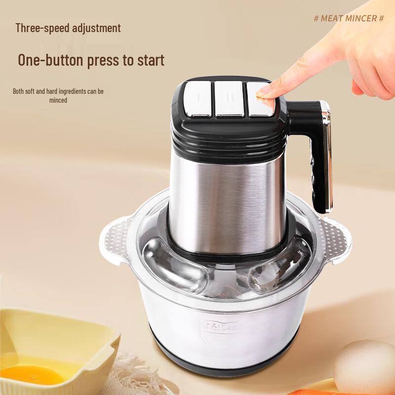 ZISIZ 3L Electric Glass Meat Grinder