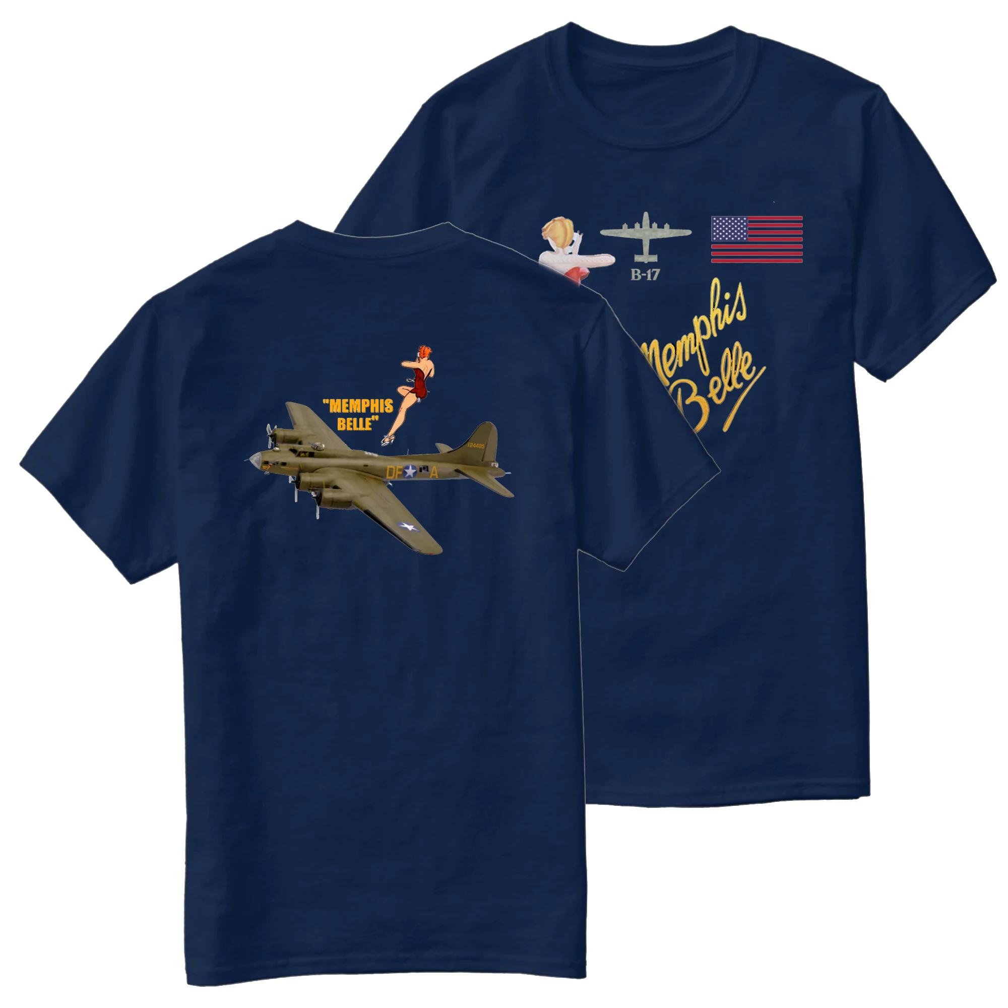 

WWII Famous Memphis Belle B17 Flying Fortress Bomber TShirt 100 Cotton ONeck Short Sleeve Casual Mens Tshirt Size S3XL 4XL