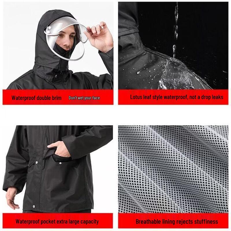 Hanyou Kids' Reflective Split Rain Suit