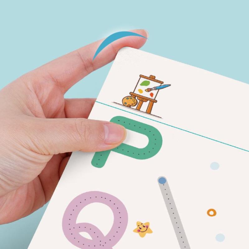 32 Pages Writing Drawing Educational Picture Books Toddler Pen Control Training Workbook Baby Magical Tracing Practice Copybook