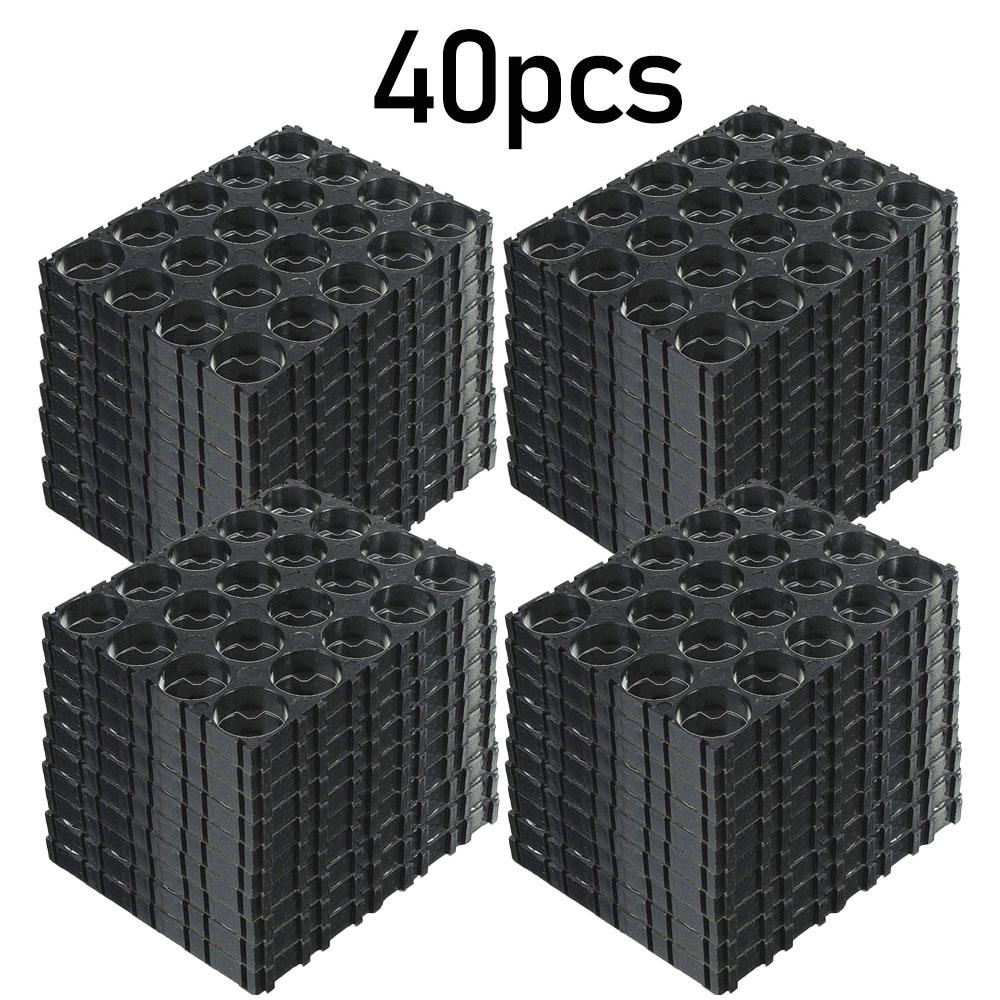 10/20/30/40/50 Pcs 18650 Lithium Battery Bracket Electric Vehicle Fixed Combination Spliceable Battery Cell Connection Bracket
