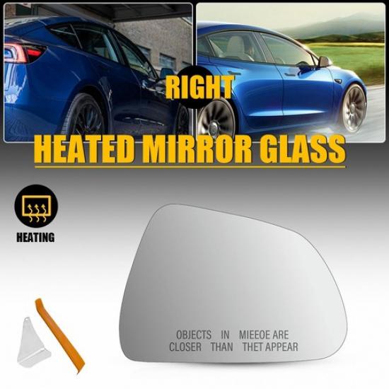 Mirror Glass Heated Power For 2017- Tesla Model 3 Right RH Side 113065200A