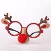 Plastic Christmas Colorful Eyeglasses For Kids With Playful Reindeer And Snowman Design