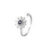 Bague Or Rose Plaqué Cuivre Très Vendue pour Femmes Style Coréen Bijoux de Main Fille aux Fleurs Dopamine Vente Chaude