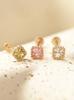 Minimalpiercing 14K Internal Mini-Me Square Cubic Labret Piercing