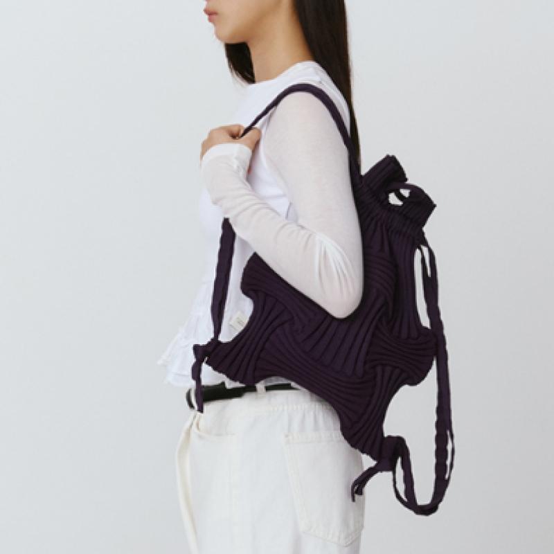 Pleatsmama Deep Purple New Bow Backpack