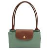 Longchamp Le Pliage Logo Design Nylon Tote Bag Medium Women Tote Bags Cerulean 2605089P99