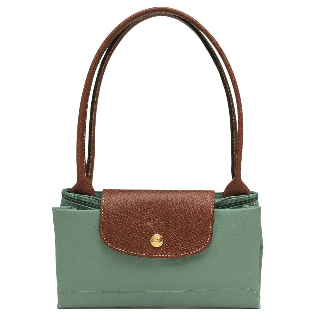 Longchamp Le Pliage Logo Design Nylon Tote Bag Medium Women Tote Bags Cerulean 2605089P99