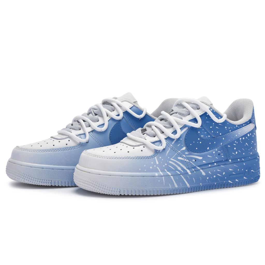 Nike Air Force 1 811 Manufacturing, Winter Fireworks Coverage Low top Skateboard Shoes Men's Blue White CW2288-111(Team80-)