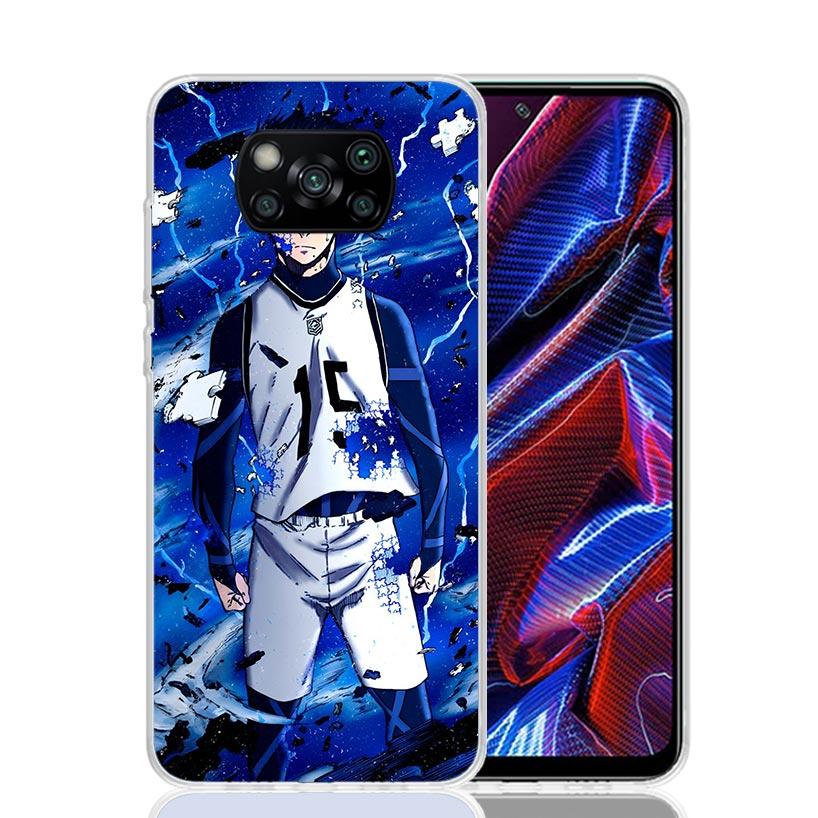 Blue Lock Isagi Yoichi Phone Case For Xiaomi Poco X7 X6 X5 Pro F7 Ultra Redmi 15C 15 13 13C 12 12C 10 10A 10C 9 9A 9C 9T Cover P