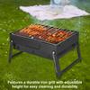 Stainless Steel Folding BBQ Charcoal Grill Multifunction Small Smoker BBQ Grill Tabletop Barbecue Grill for Beach Garden Party