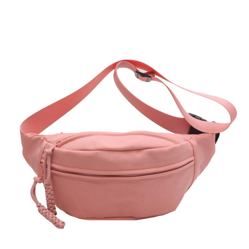 Summer New Japanese Harajuku Solid Color Small Backpack Korean Version Instagram Niche Student Diagonal Cross Bag