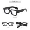 Blue-Light-Blocking Black Square Men'S Glasses Frame Optical Blue Light Reading Glasses Classic Computer Glasses Plane Mirror