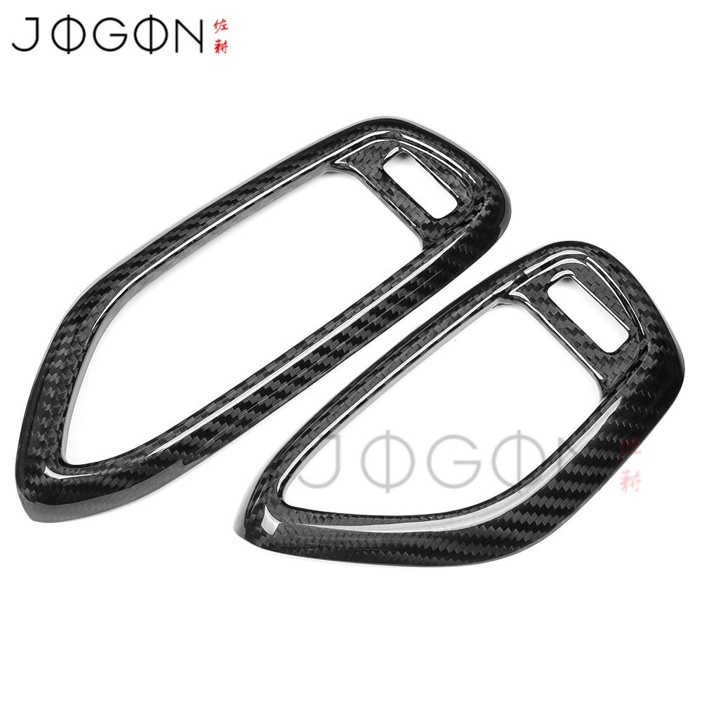 LHD Carbon Fiber Car Interior Center Dashboard Side Air Vent Left Right Outlet Cover Trim For Hyundai i30 N