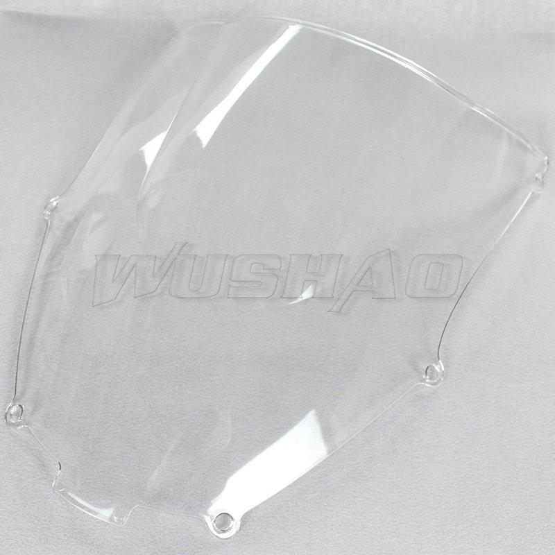 

Motorcycle Windshield Double Bubble WindScreen Screen For 2000 2001 2003 2004 2005 Kawasaki Ninja ZX-9R ZX9R ZX 9R ZX900F 900 F чистий
