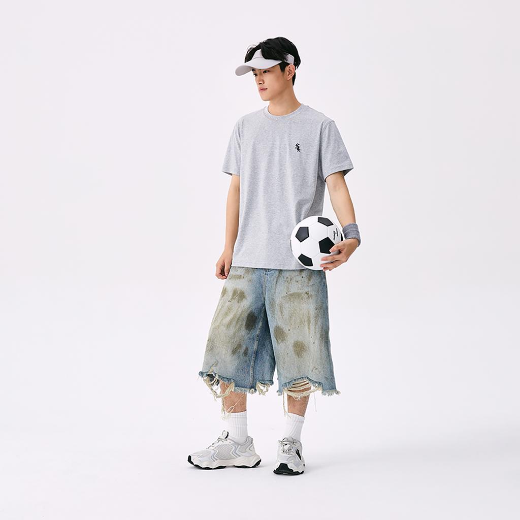 New MLB Basic Collection City Life Chicago White Socks SS25 T Shirt Unisex Light Gray 3ATSB0153-44MGS