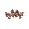 Korean Amethyst Rhinestone Butterfly Hair Clip for Ponytails and Top Clips