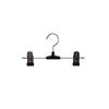 Shinko Hanger S&F Metal Skirt Hanger, 1-Tier, 2-Piece Set, Silver, with 2 Adjustable Clips, Skirt/Pants Clips, Pinch, Anti-Slip, Space-Saving, Durable