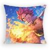 FAIRY TAIL Natsu Pillow Case Antidustmite Pillowcase Invisible zipper silky short plush Sofa cushion cover