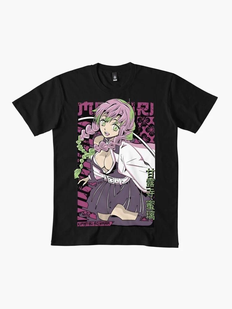 Anime Beautiful Mitsuri Love Breathing 7Hot Demon Slayer Basic T Shirt S