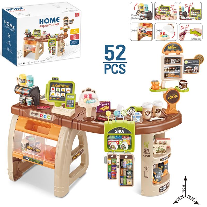 

Детский игровой домик Симуляция Доктор Супермаркет Касса Набор Корзина для покупок Комбинация Конфета Торт Игрушка