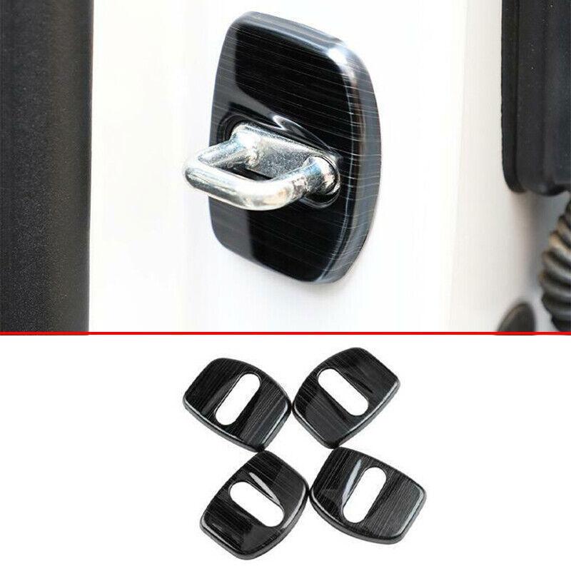 Titanium Black Door Lock Protection Cover Trim 4pcs For Cadillac XT5 2017-