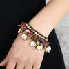 Handgjort Armband med Turkos & Koppar Elefant - Etnisk Stil Accessoar