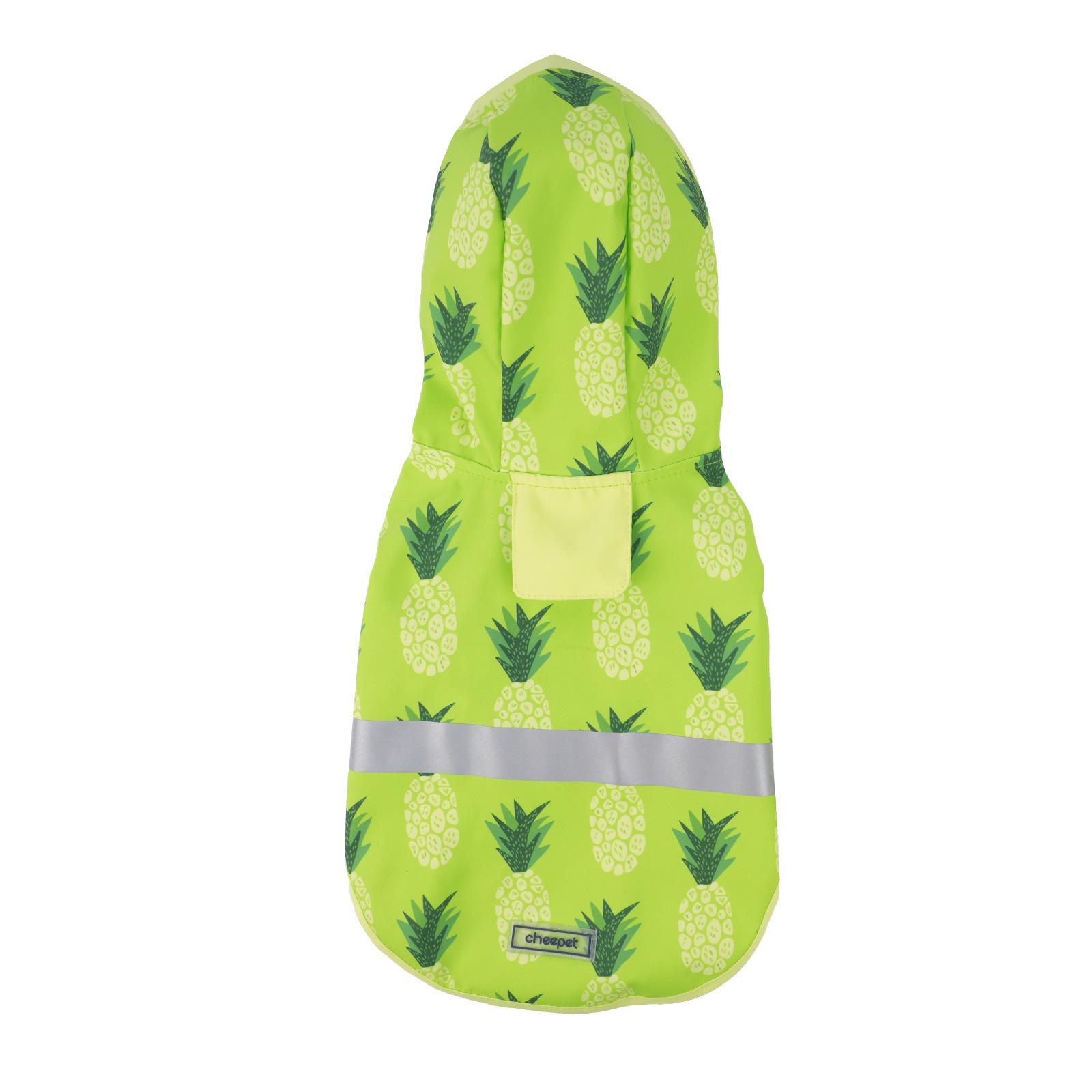 

Puppy clothes Summer printed fruit pet clothing Small dog waterproof thin cute dog raincoat M