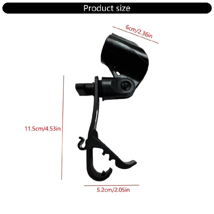 Height Adjustable Mic Clip Stand Drum Rims Mount Clamp Drum Microphone Clip Holder Adjustable Microphone Mount Enduring