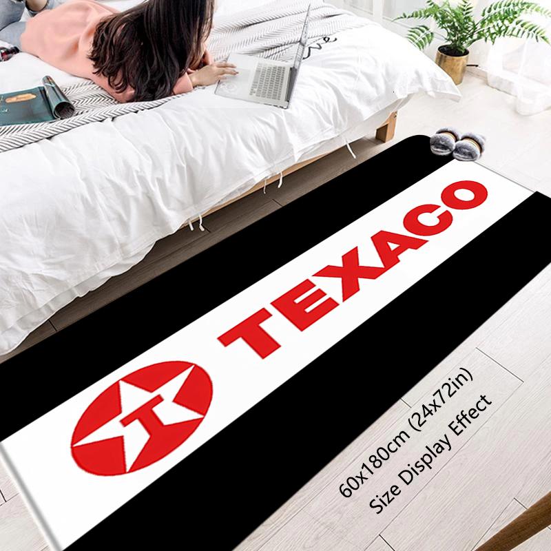 Interior Floor Mat Doormat Texacos Gas Oil Non-slip Foot Rug for Entryway Kitchen Carpet Bedroom Bedside Mats Home Decorations