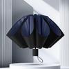 Fully Automatic Umbrella Thickened Reinforced Windproof Rainproof Portable Sun Protection Car-mounted Tri-fold Umbrella