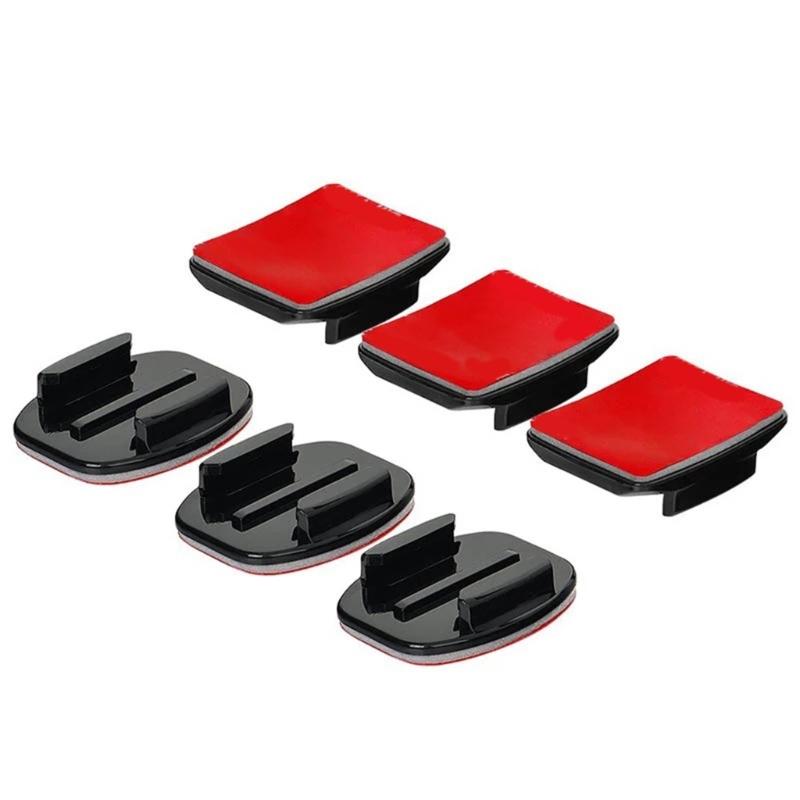 Adhesive Mount Kit Sticky Pad for 12 11 10 9 8 7 6 5 4 3 Action Cameras Flat Curved Helmet Mounting Attachment