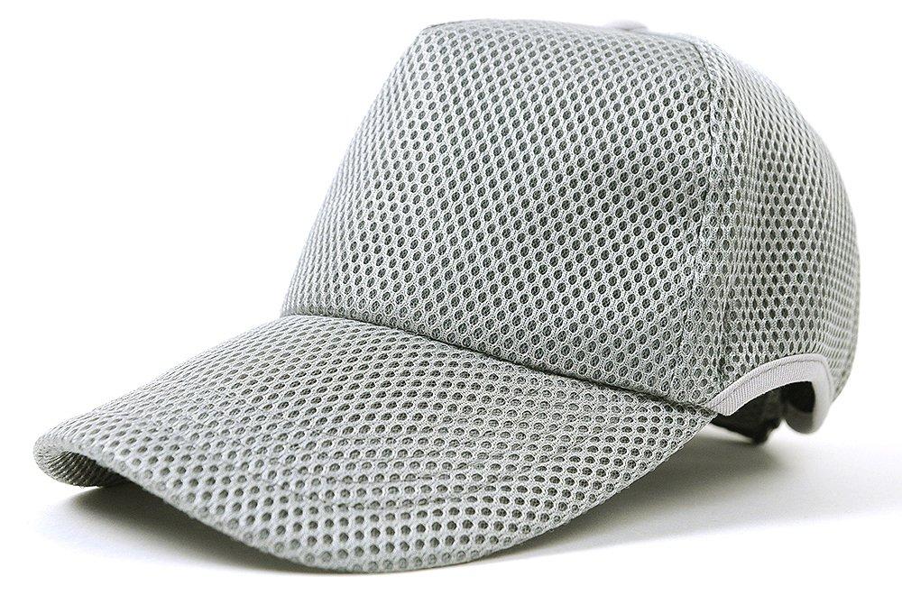 Plain Round Mesh Cap Light Gray Large Size [Big Watch] CPMG-09R Men's