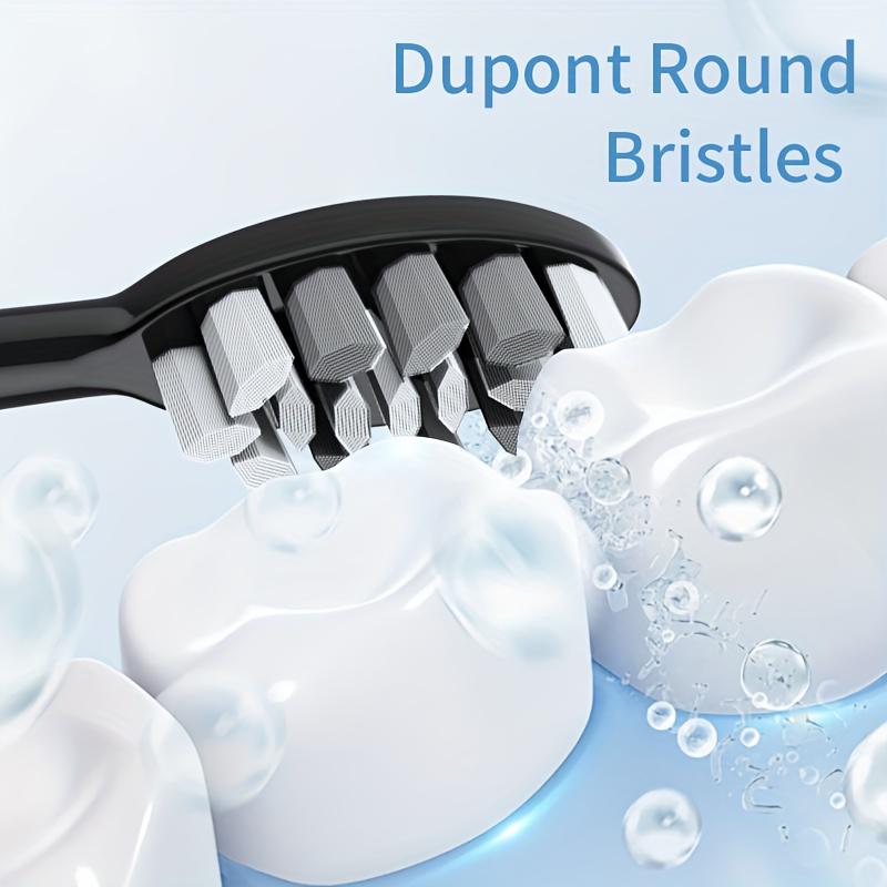 Electric Toothbrush Rotary Cleaning Teeth Brush Waterproof Electronic Tooth Brush With Timer USB Rechargeable Toothbrush 10 Head