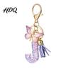 Keychain Accessory Purple Series Pendant Sequins Star Initial Letter Charm Key Chain
